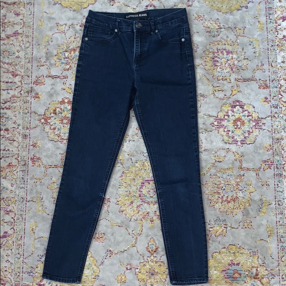 Express Jeans size 2 denim ankle legging